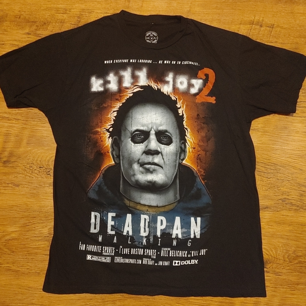 Bill Belichick Kill Joy 2 Deadpan Walking Graphic Tee - Football I Think - Oops!